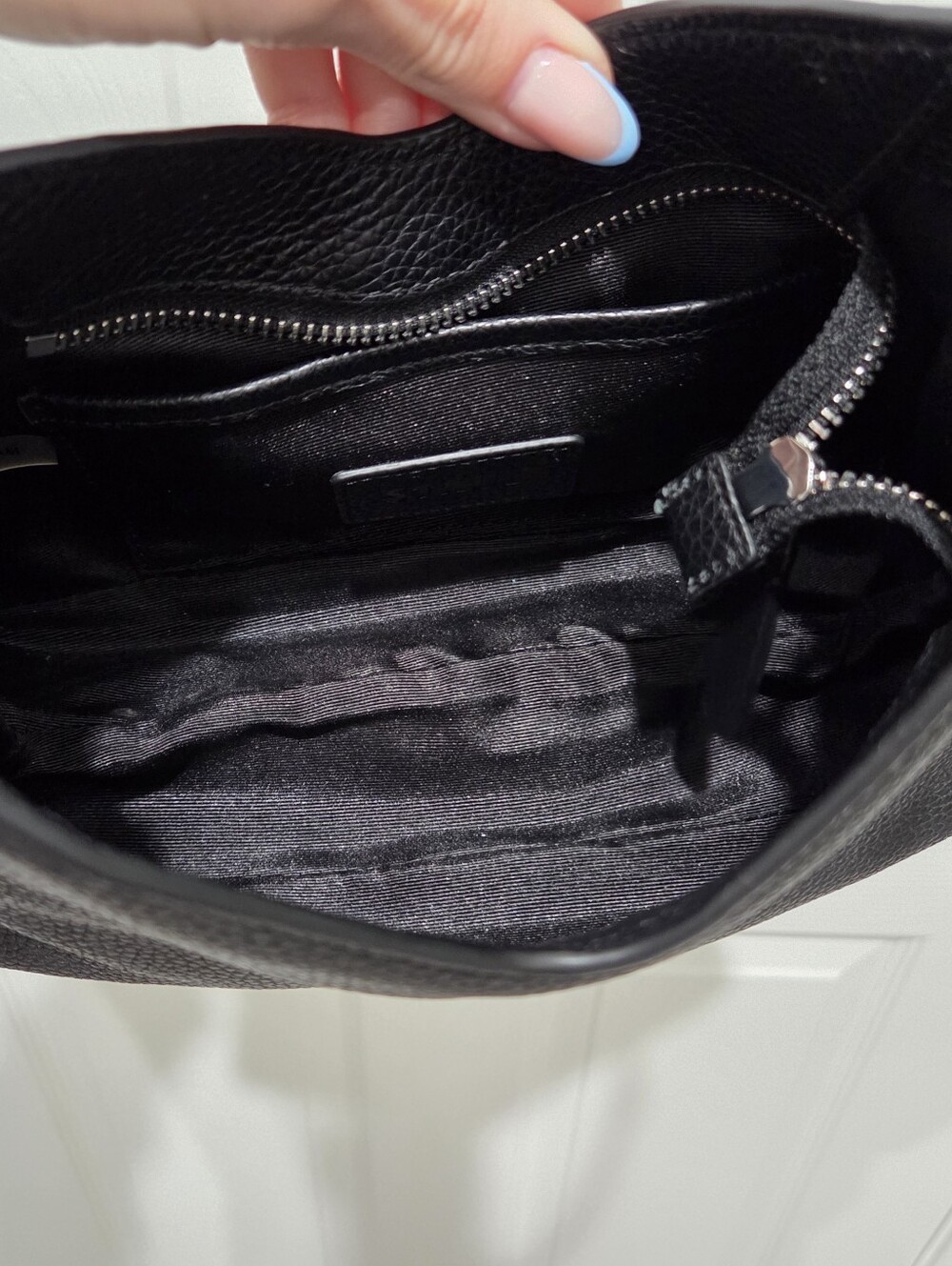 STAUD Valerie Shoulder Bag Pebbled Cow Leather Like New - Picture 11 of 13